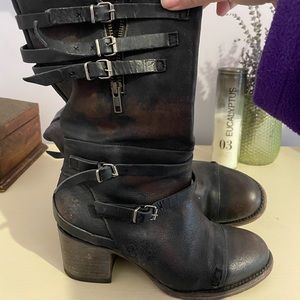 Steve Madden Freebird boots size 8 black.